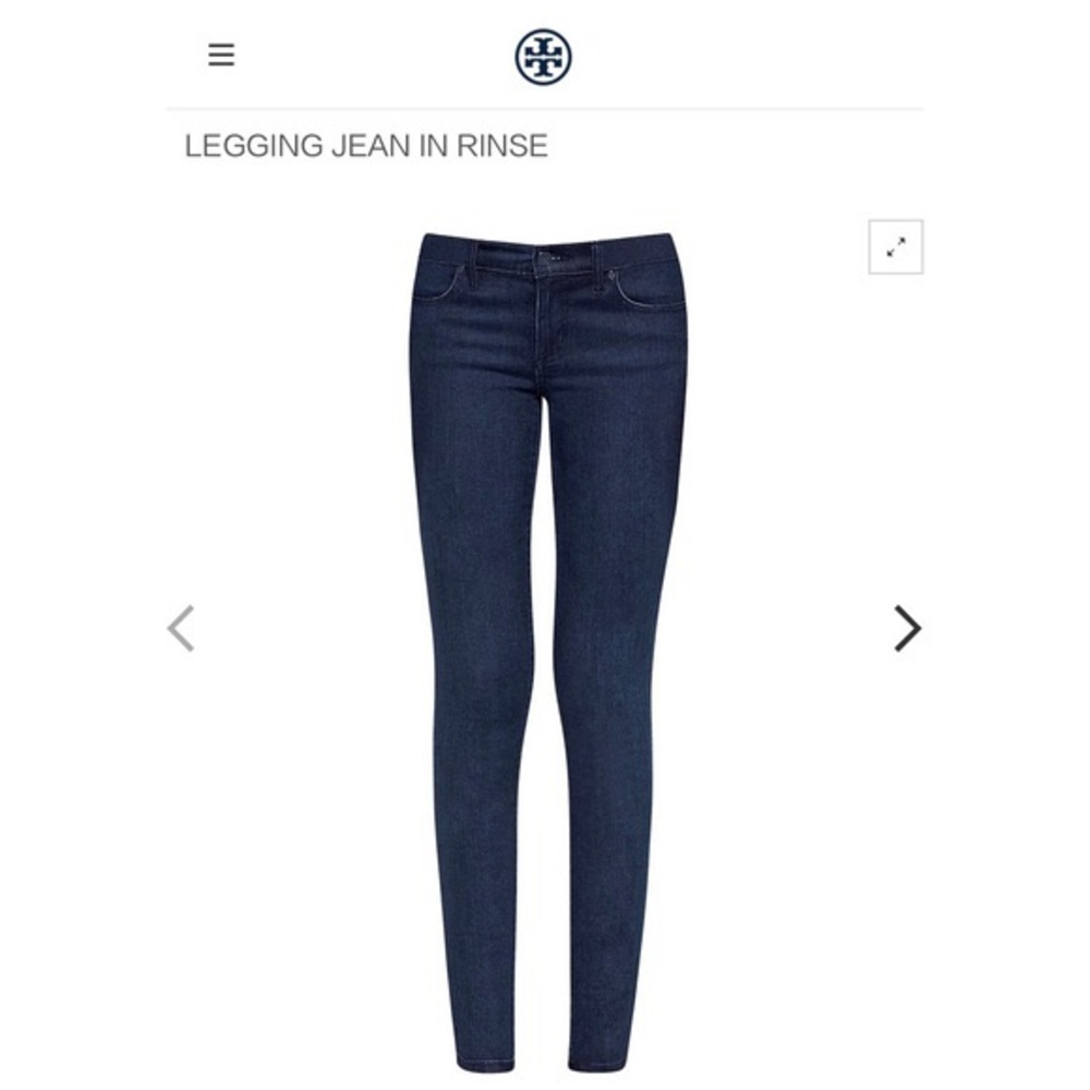 Tory Burch - legging jeans in Rinse wash
